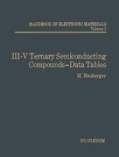 book III-V Ternary Semiconducting Compounds-Data Tables