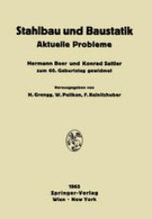 book Stahlbau und Baustatik: Aktuelle Probleme