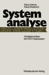 book Systemanalyse: Arbeitstechniken der EDV-Organisation