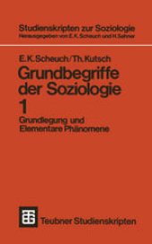 book Grundbegriffe der Soziologie: Grundlegung und Elementare Phänomene