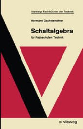 book Schaltalgebra: für Fachschulen Technik