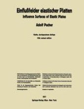 book Einflußfelder elastischer Platten / Influence Surfaces of Elastic Plates