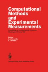 book Computational Methods and Experimental Measurements: Proceedings of the International Conference, Washington D.C., July 1982