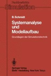 book Systemanalyse und Modellaufbau: Grundlagen der Simulationstechnik