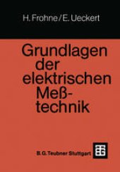 book Grundlagen der elektrischen Meßtechnik