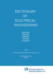 book Dictionary of Electrical Engineering: English, German, French, Dutch, Russian