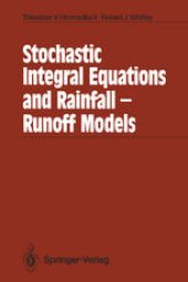 book Stochastic Integral Equations and Rainfall-Runoff Models