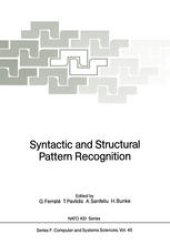 book Syntactic and Structural Pattern Recognition