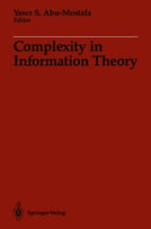 book Complexity in Information Theory