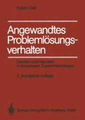 book Angewandtes Problemlösungsverhalten: Denken und Handeln in komplexen Zusammenhängen