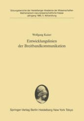 book Entwicklungslinien der Breitbandkommunikation