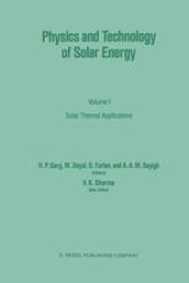 book Physics and Technology of Solar Energy: Volume 1 Solar Thermal Applications