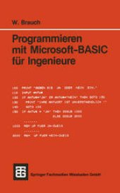 book Programmieren mit Microsoft-BASIC für Ingenieure