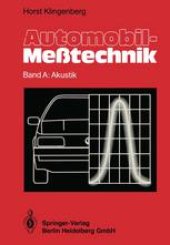 book Automobil-Meßtechnik: Band A: Akustik