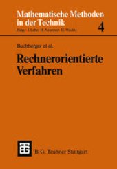 book Rechnerorientierte Verfahren