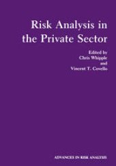 book Risk Analysis in the Private Sector