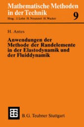 book Anwendungen der Methode der Randelemente in der Elastodynamik und der Fluiddynamik