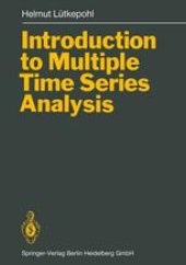 book Introduction to Multiple Time Series Analysis