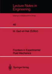 book Frontiers in Experimental Fluid Mechanics