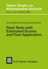 book Rank Tests with Estimated Scores and Their Application