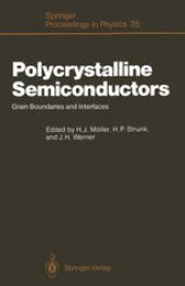 book Polycrystalline Semiconductors: Grain Boundaries and Interfaces
