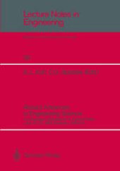 book Recent Advances in Engineering Science: A Symposium dedicated to A. Cemal Eringen June 20–22, 1988, Berkeley, California