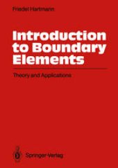 book Introduction to Boundary Elements: Theory and Applications