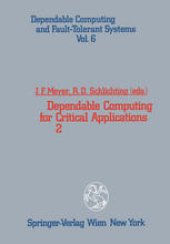 book Dependable Computing for Critical Applications 2