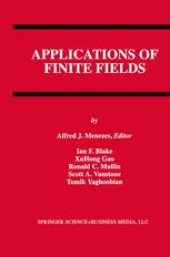 book Applications of Finite Fields