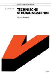 book Technische Strömungslehre: Lehr- und Übungsbuch