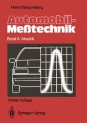 book Automobil-Meßtechnik: Band A: Akustik