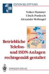 book Betriebliche Telefon- und ISDN-Anlagen rechtsgemäß gestaltet