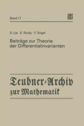 book Beiträge zur Theorie der Differentialinvarianten