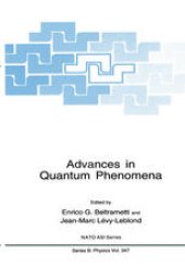 book Advances in Quantum Phenomena