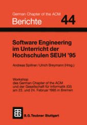 book Software Engineering im Unterricht der Hochschulen SEUH ’95