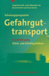 book Schulungsprogramm Gefahrguttransport: Grundlehrgang Stück- und Schüttgutfahrer