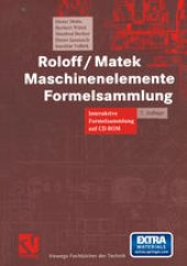 book Roloff/Matek Maschinenelemente Formelsammlung: Interaktive Formelsammlung auf CD-ROM