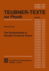 book The Fundamentals of Density Functional Theory