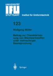 book Beitrag zur Charakterisierung von Blechwerkstoffen unter mehrachsiger Beanspruchung