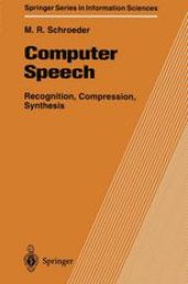 book Computer Speech: Recognition, Compression, Synthesis