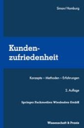 book Kundenzufriedenheit: Konzepte — Methoden — Erfahrungen