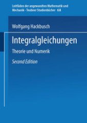 book Integralgleichungen: Theorie und Numerik