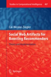 book Social Web Artifacts for Boosting Recommenders: Theory and Implementation