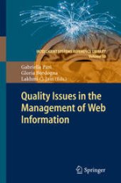 book Quality Issues in the Management of Web Information