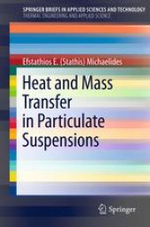 book Heat and Mass Transfer in Particulate Suspensions