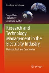 book Research and Technology Management in the Electricity Industry: Methods, Tools and Case Studies