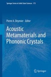 book Acoustic Metamaterials and Phononic Crystals