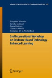 book 2nd International Workshop on Evidence-based Technology Enhanced Learning