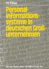 book Personalinformationssysteme in deutschen Großunternehmen: Ausbaustand und Rechtsprobleme