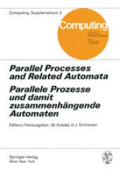 book Parallel Processes and Related Automata / Parallele Prozesse und damit zusammenhängende Automaten